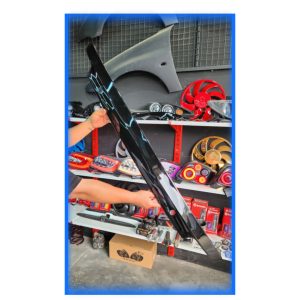 فلاپ سپر عقب 207 سوراخدار اصلی رنگ شده مشکی پیانویی کوره ای