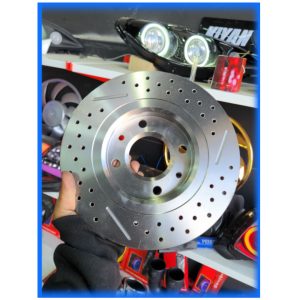 دیسک اسپرت سوراخدار شیاردار چرخای جلوی 206 تیپ 5 207 اصلی جفتی