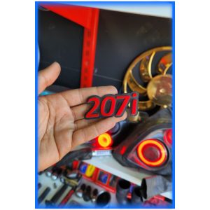 نوشته آرم 207i قرمز اصلی