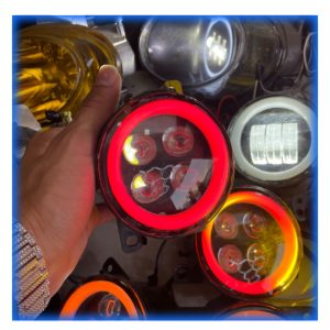 پرژکتور تایگر ایرانی تک رنگ نئون قرمز لنزدار جفتی