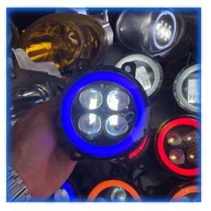 پرژکتور تایگر ایرانی تک رنگ نئون آبی لنزدار جفتی